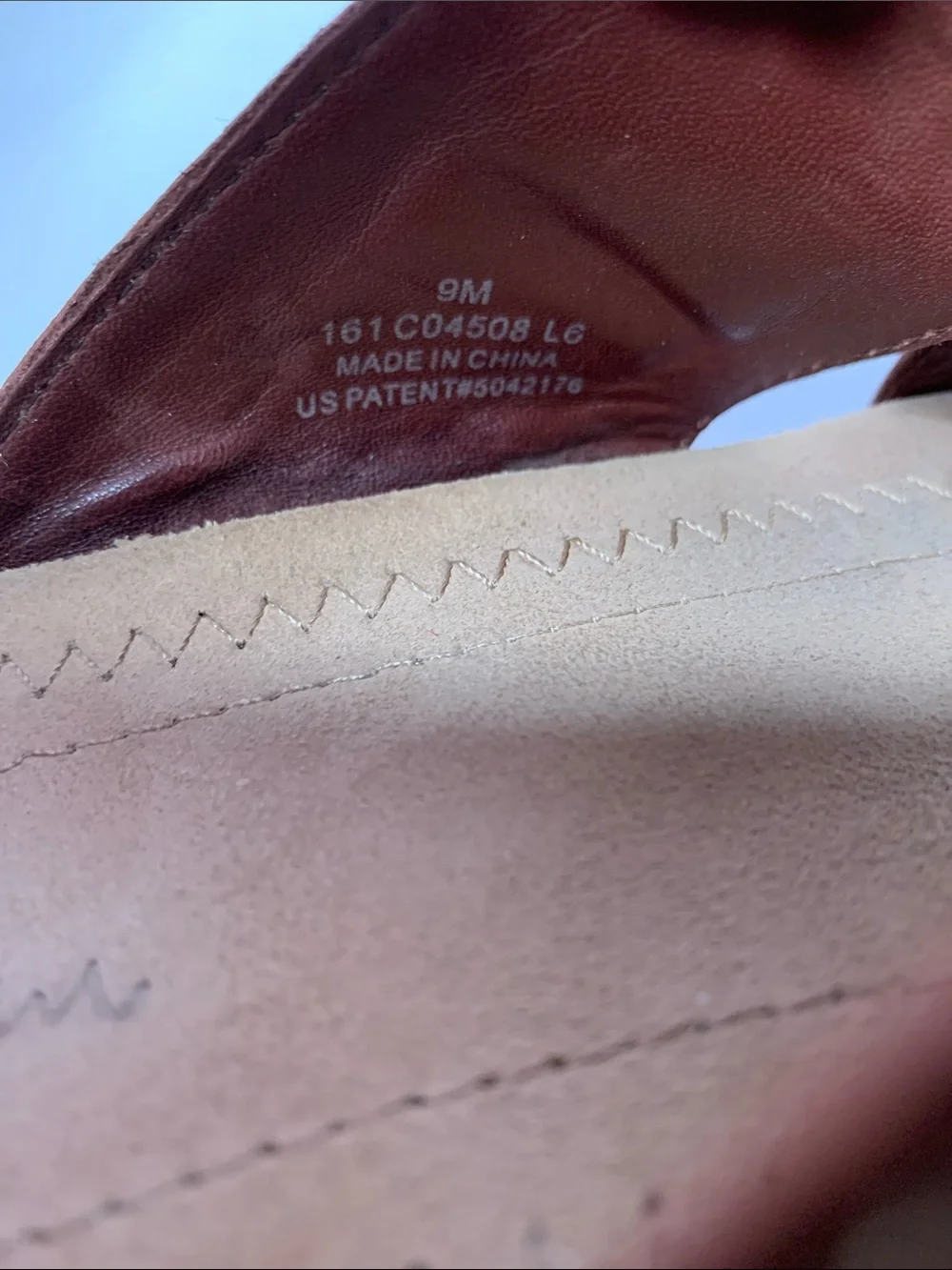 Cole Haan Cognac Brown Leather Slide Mules with Buckle. Size Men's 9M